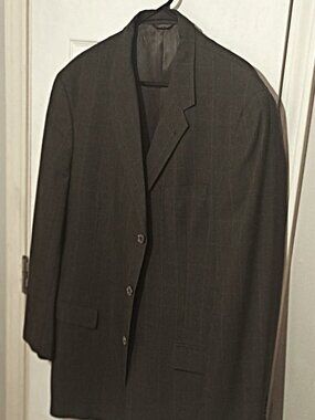 Hawksley & Wight Men Grayish Green Suit Jacket Only 44L